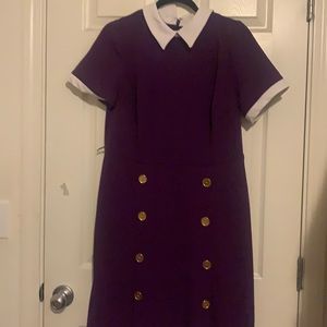 Purple collar dress